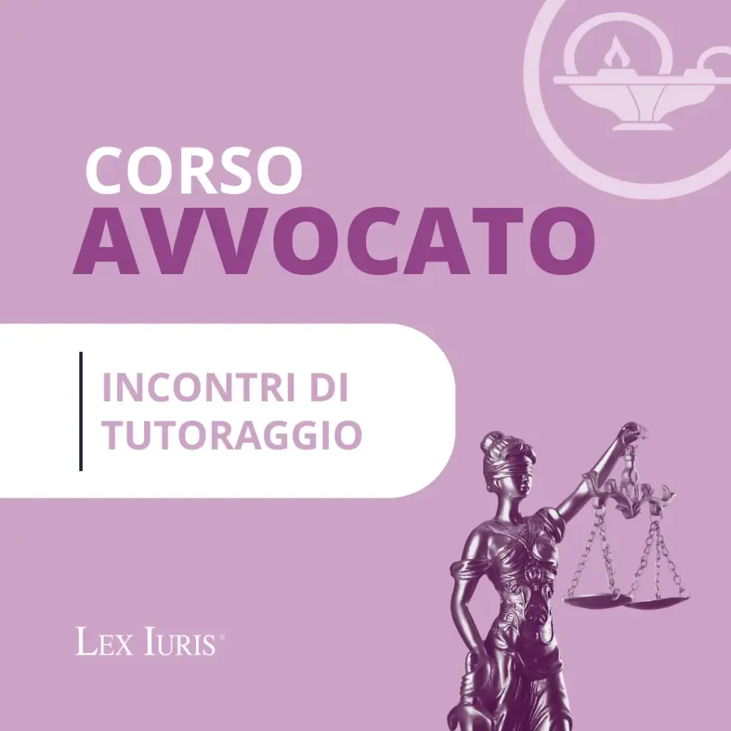 Incontri individuali di tutorato Avvocato 2025