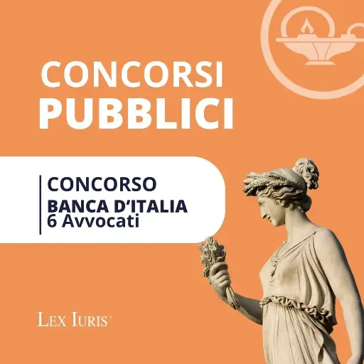 Concorso Banca D'Italia 2026 - 6 Avvocati